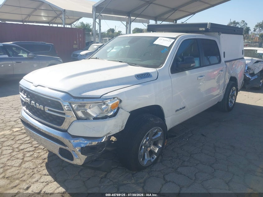 Vin: 1c6rrffg8nn340826, lot: 46267874, ram 1500 big horn  4x4 5'7 box 20222