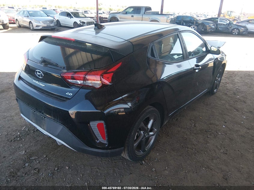 Vin: kmhtg6afxku016499, lot: 46267909, hyundai veloster 2.0 20194