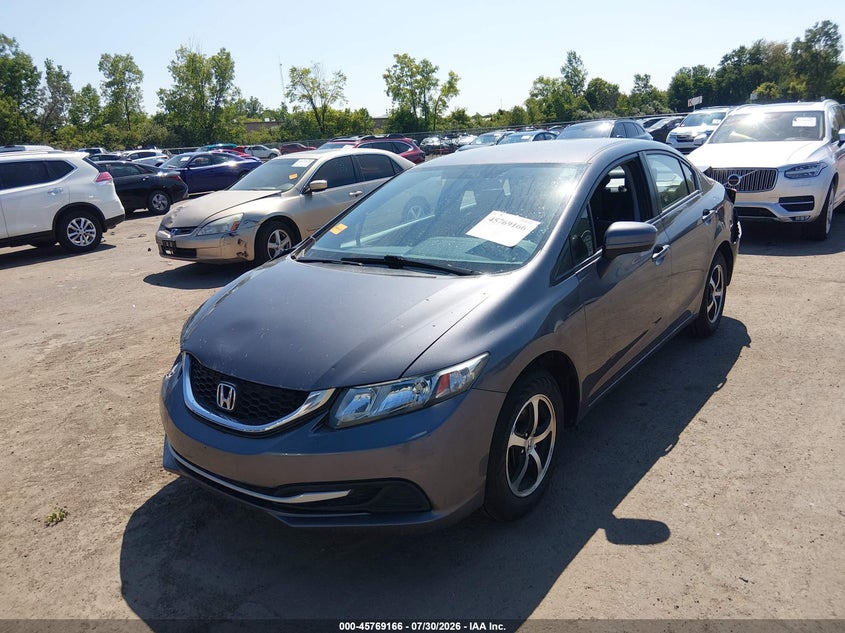 Vin: 19xfb2f7xfe090326, lot: 46267915, honda civic se 20152