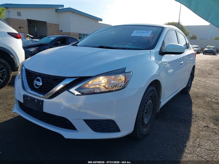 Vin: 3n1ab7apxgy267118, lot: 46267978, nissan sentra s 20162