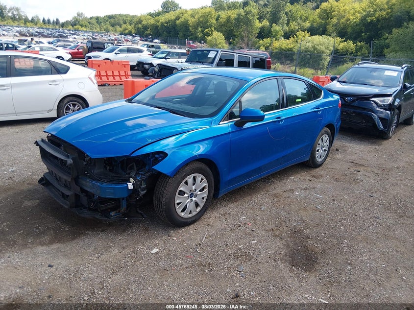 Vin: 3fa6p0g71kr281727, lot: 46267994, ford fusion s 20192