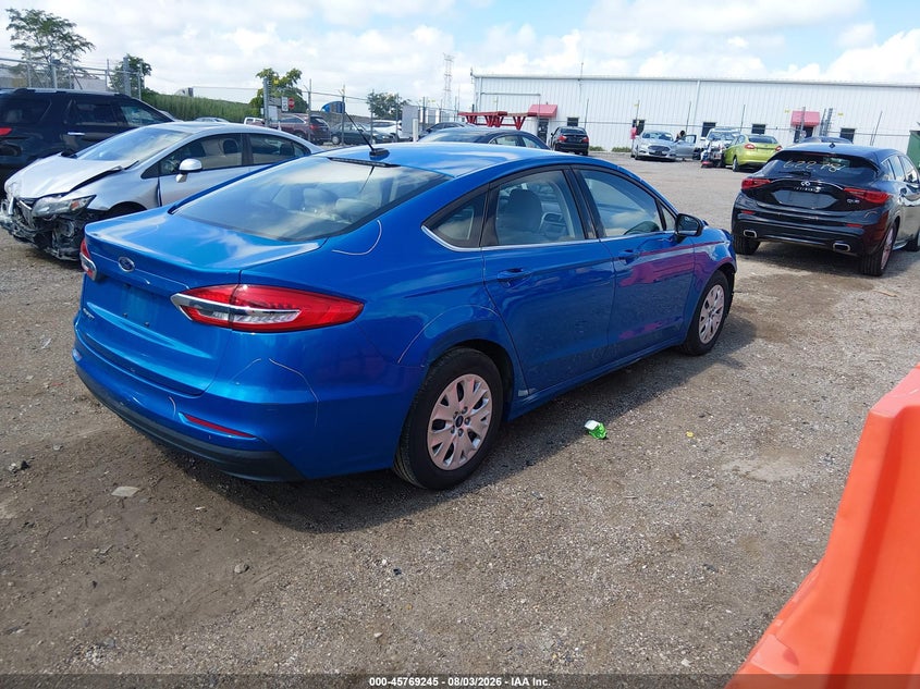 Vin: 3fa6p0g71kr281727, lot: 46267994, ford fusion s 20194