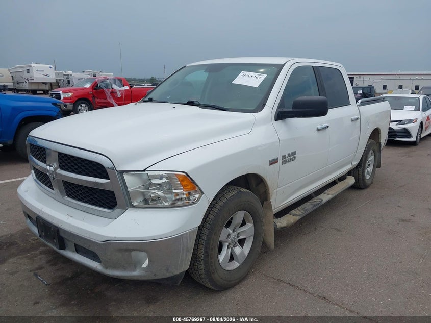 Vin: 1c6rr7lt9js206328, lot: 46268017, ram 1500 slt  4x4 5'7 box 20182