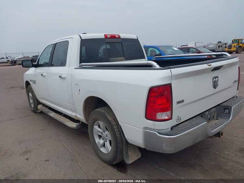 Vin: 1c6rr7lt9js206328, lot: 46268017, ram 1500 slt  4x4 5'7 box 20183