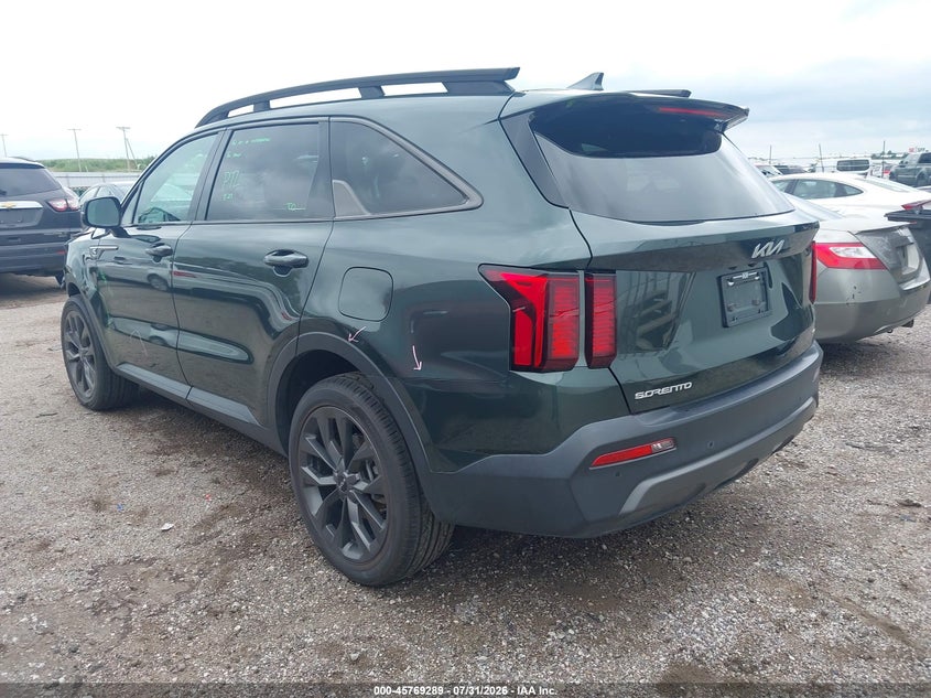Vin: 5xyrhdlf3pg209664, lot: 46268038, kia sorento x-line ex 20233