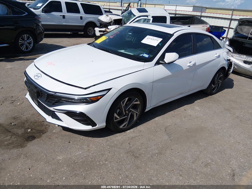 Vin: kmhls4dgxsu006367, lot: 46268040, hyundai elantra sel convenience 20252