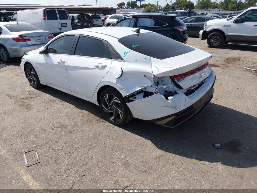 Vin: kmhls4dgxsu006367, lot: 46268040, hyundai elantra sel convenience 20253