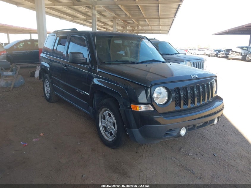 Vin: 1c4njpbb6hd157675, lot: 46268061, jeep patriot sport fwd 2017 img_1