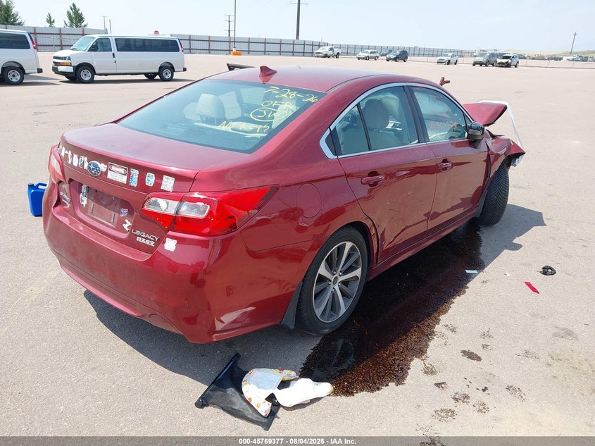 Vin: 4s3bnal64g3008658, lot: 46268126, subaru legacy 2.5i limited 20164