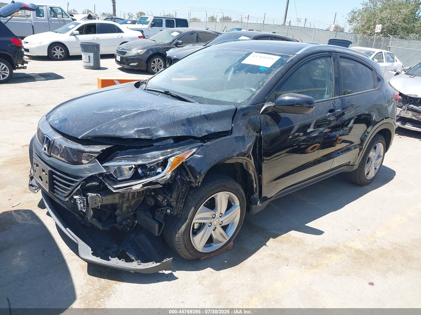 Vin: 3czru6h74lm701118, lot: 46268144, honda hr-v awd ex-l 20202
