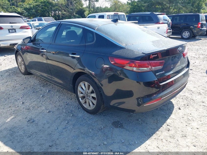 Vin: 5xxgt4l35jg241653, lot: 46268156, kia optima s 20183