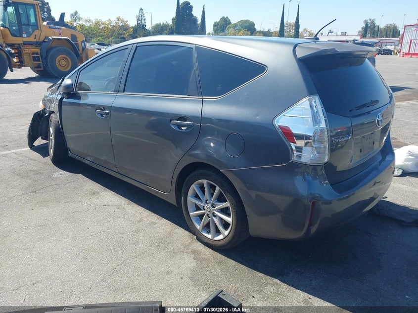 Vin: jtdzn3eu0c3088590, lot: 46268162, toyota prius v five 20123