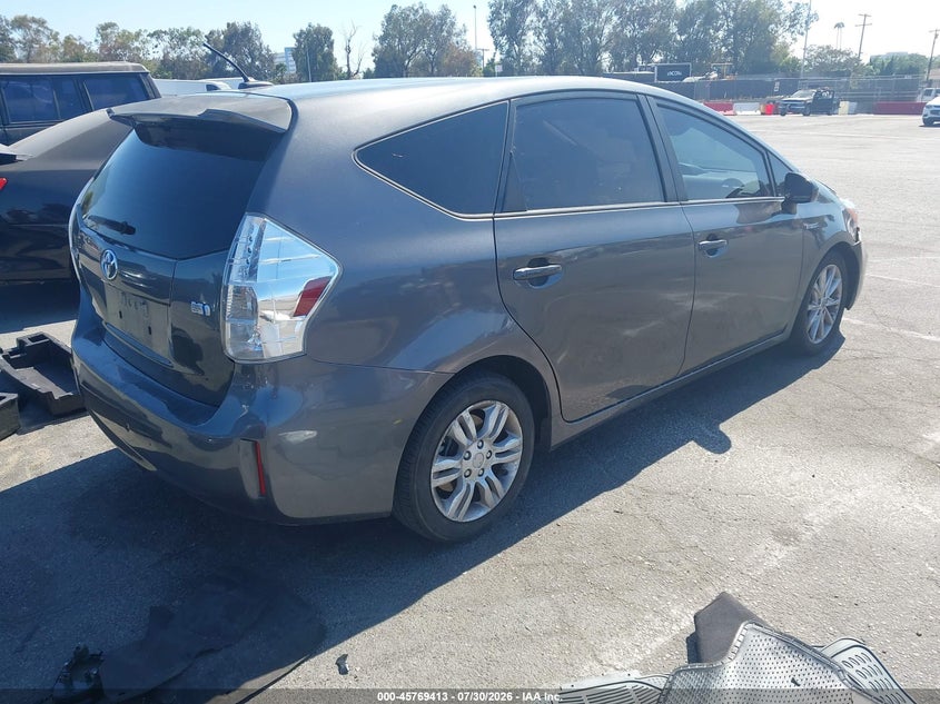 Vin: jtdzn3eu0c3088590, lot: 46268162, toyota prius v five 20124