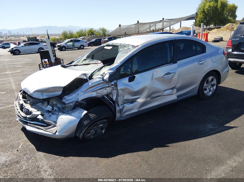 Vin: 19xfb2f56de094692, lot: 46268170, honda civic lx 20132