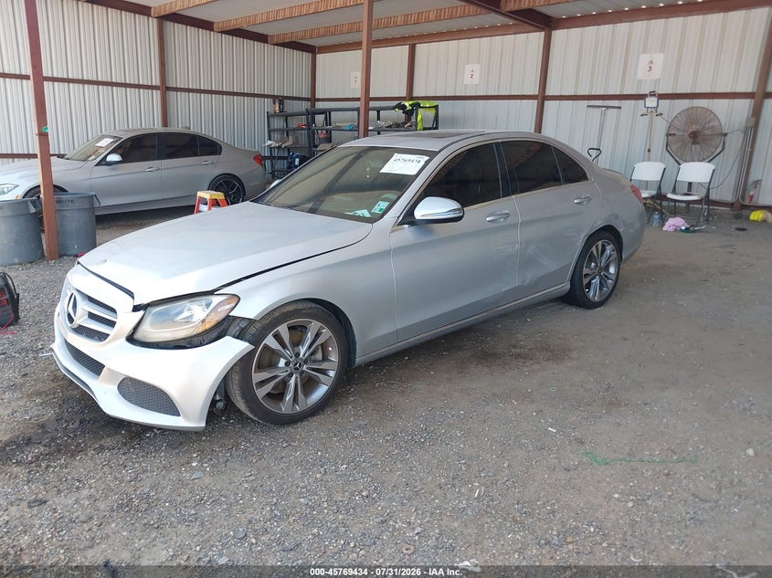 Vin: 55swf4jb7ju249218, lot: 46268183, mercedes-benz c 300 20182