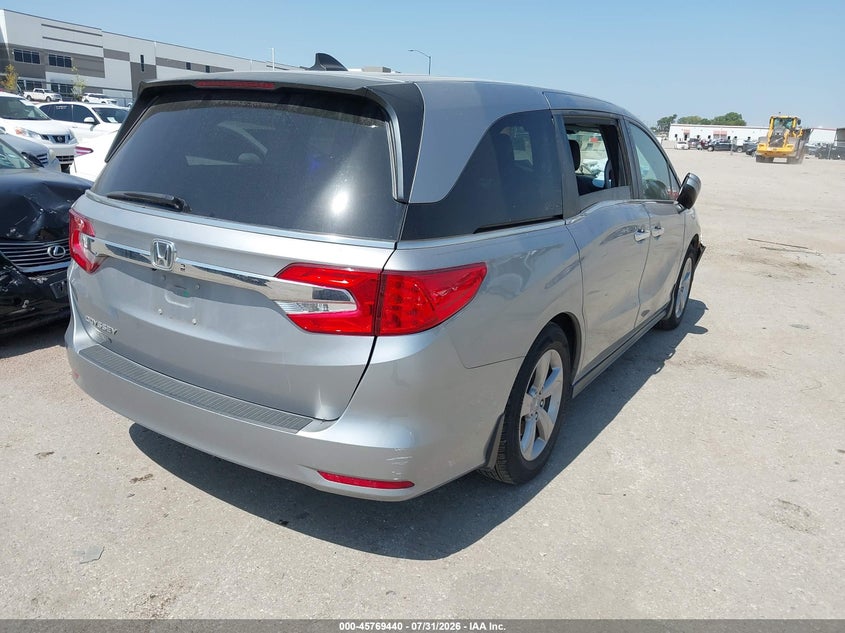 Vin: 5fnrl6h52jb089834, lot: 46268189, honda odyssey ex 20184