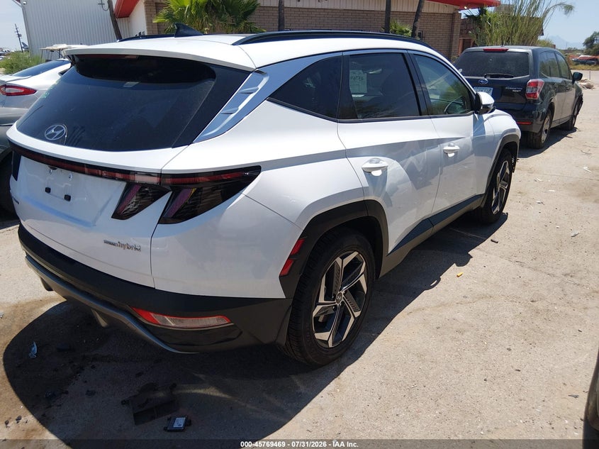 Vin: km8jeca17pu112159, lot: 46268218, hyundai tucson hybrid limited 20234