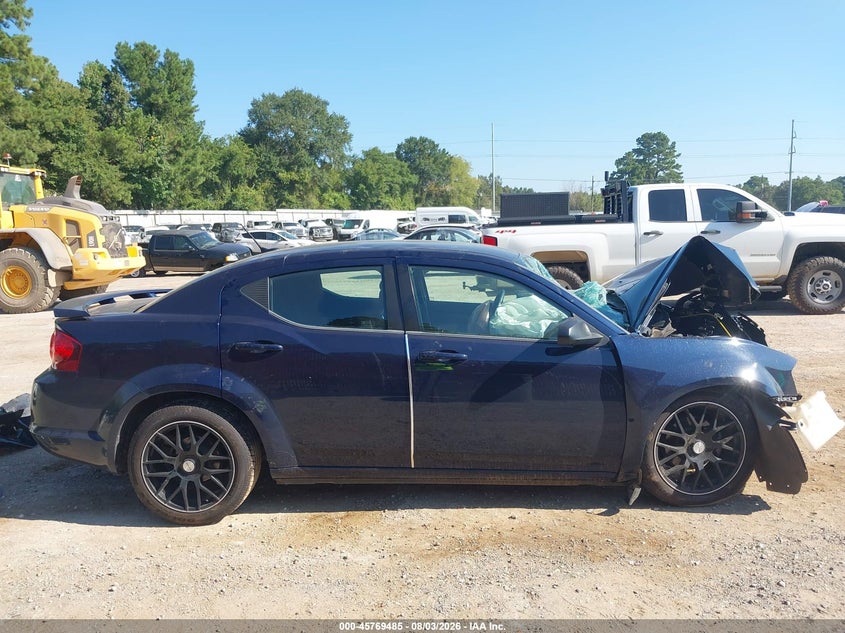 DODGE AVENGER 2013 VIN 1C3CDZAG6DN552889