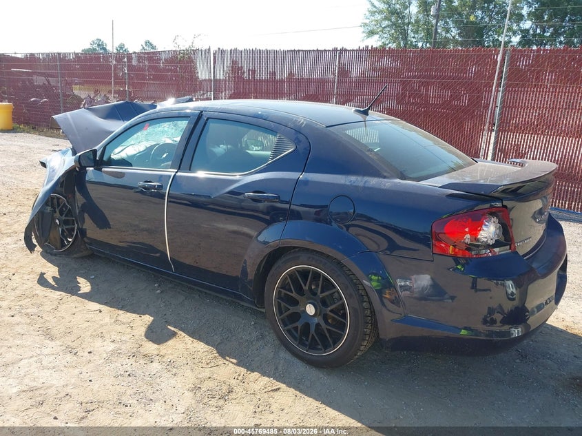 Vin: 1c3cdzag6dn552889, lot: 46268234, dodge avenger se v6 20133