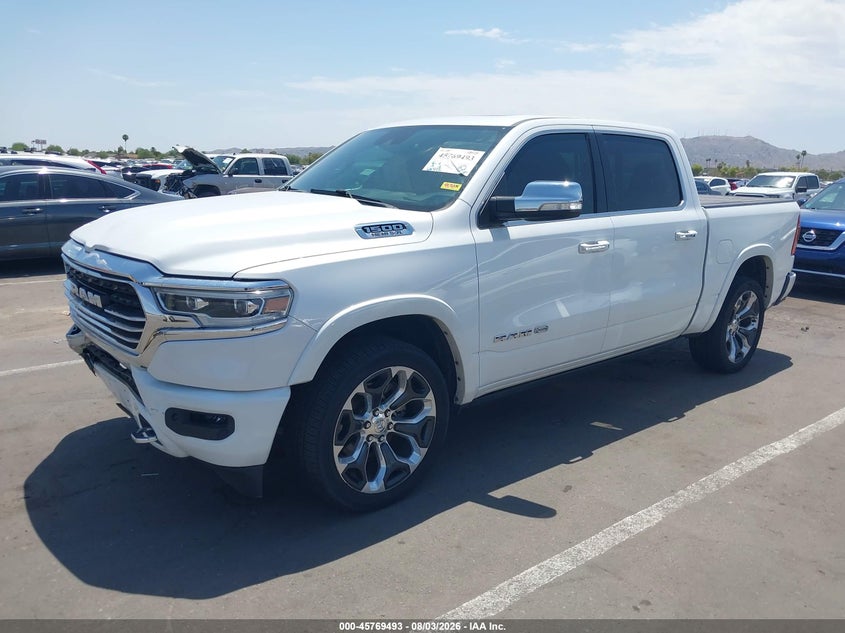 Vin: 1c6srfkt7kn897114, lot: 46268242, ram 1500 longhorn  4x4 5'7 box 20192