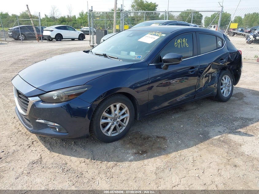 Vin: 3mzbn1m3xjm162640, lot: 46268245, mazda mazda3 grand touring 20182