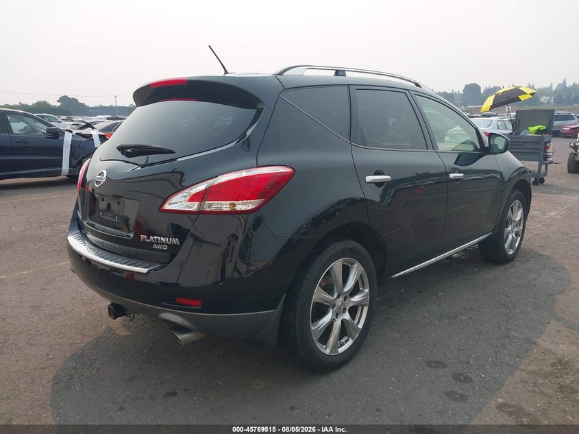Vin: jn8az1mw4ew511556, lot: 46268264, nissan murano le 20144