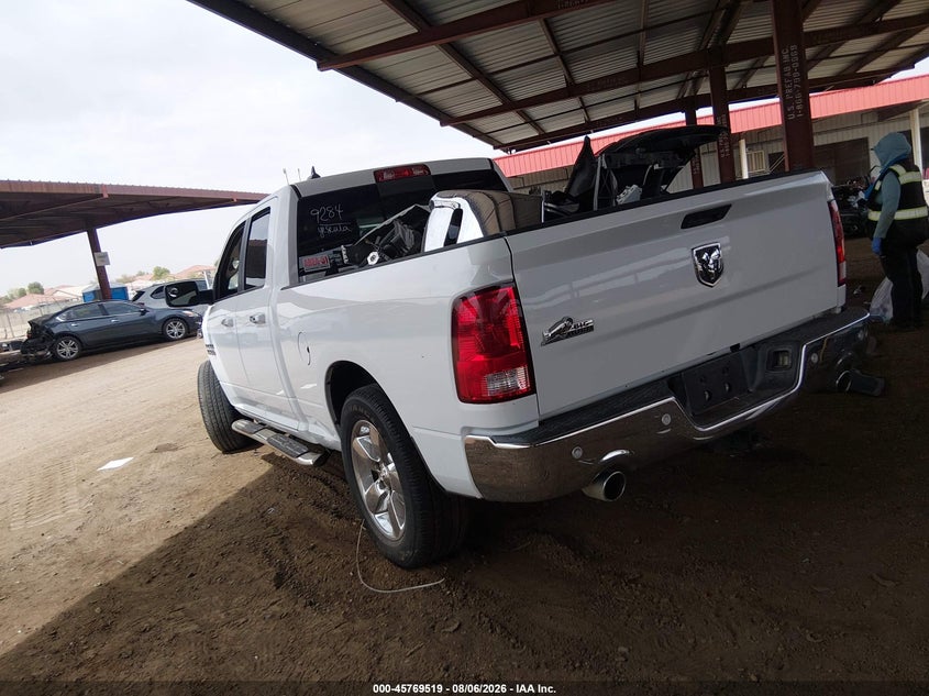 Vin: 1c6rr6gt7hs752074, lot: 46268268, ram 1500 big horn  4x2 6'4 box 20173