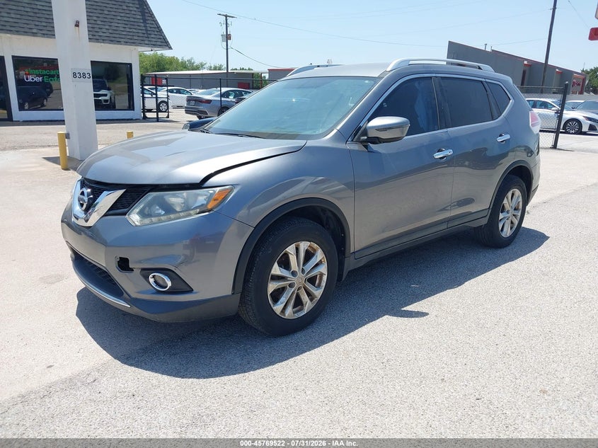 2016 Nissan Rogue, Hail, IAAI, VIN KNMAT2MT5GP697193 — photo 2