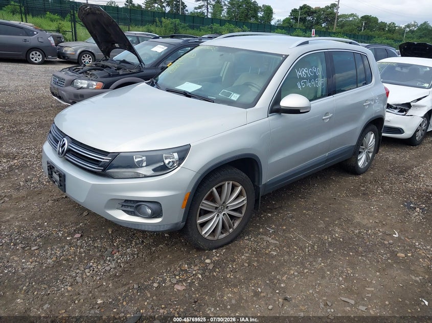 Vin: wvgav7ax8cw522544, lot: 46268274, volkswagen tiguan se 20122