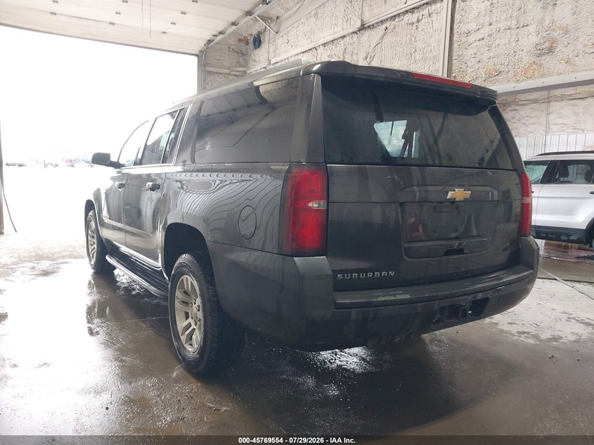 Vin: 1gnskgec1jr355553, lot: 46268303, chevrolet suburban ls 20183