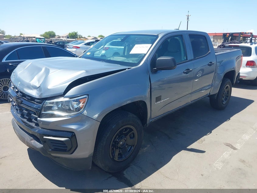 Vin: 1gcgsbeaxn1302709, lot: 46268368, chevrolet colorado 2wd  short box wt 20222
