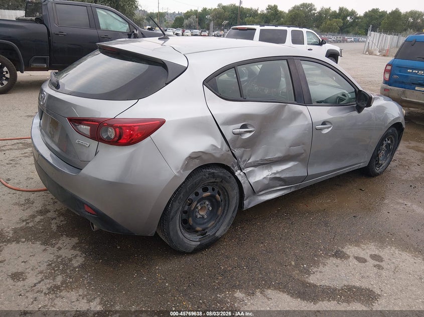 Vin: jm1bm1j79g1288426, lot: 46268387, mazda mazda3 i sport 20164