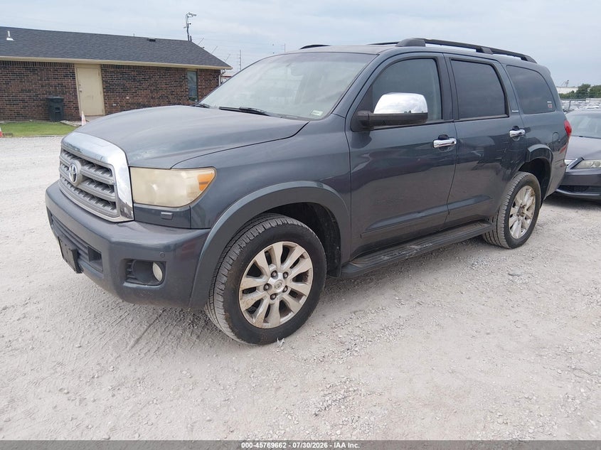 Vin: 5tddw5g1xas038510, lot: 46268411, toyota sequoia platinum 5.7l v8 20102