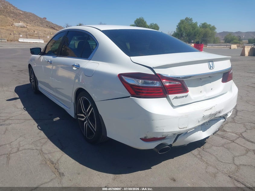 Vin: 1hgcr2f1xha085838, lot: 46268446, honda accord sport se 20173