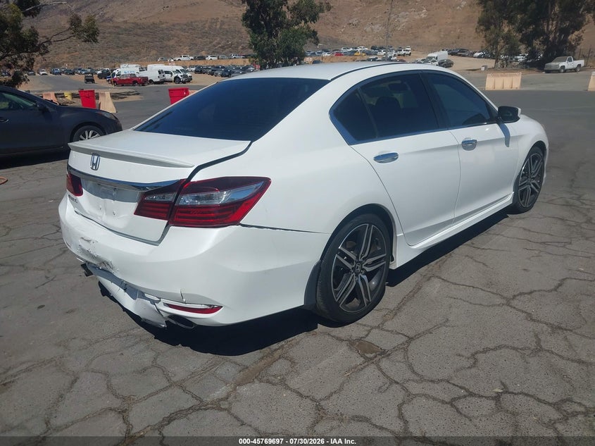 Vin: 1hgcr2f1xha085838, lot: 46268446, honda accord sport se 20174