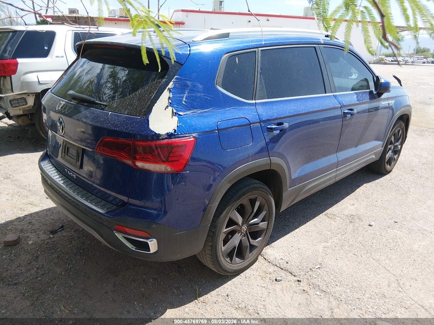 Vin: 3vvtx7b27nm040906, lot: 46268518, volkswagen taos 1.5t se 20224
