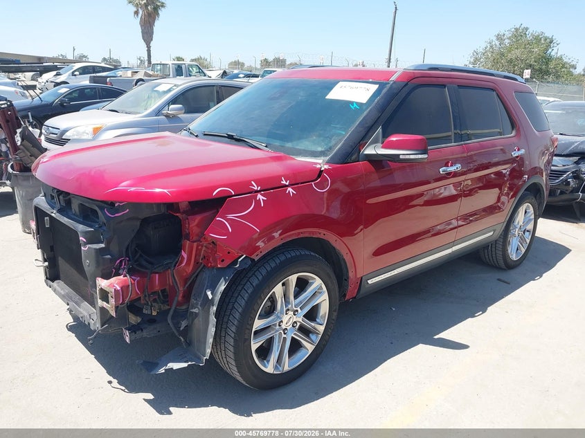 Vin: 1fm5k7f88gga85737, lot: 46268527, ford explorer limited 20162