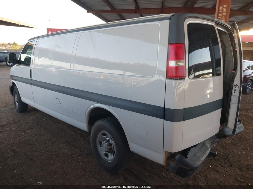 Vin: 1gcwggca5d1153797, lot: 46268563, chevrolet express 2500 work van 20133