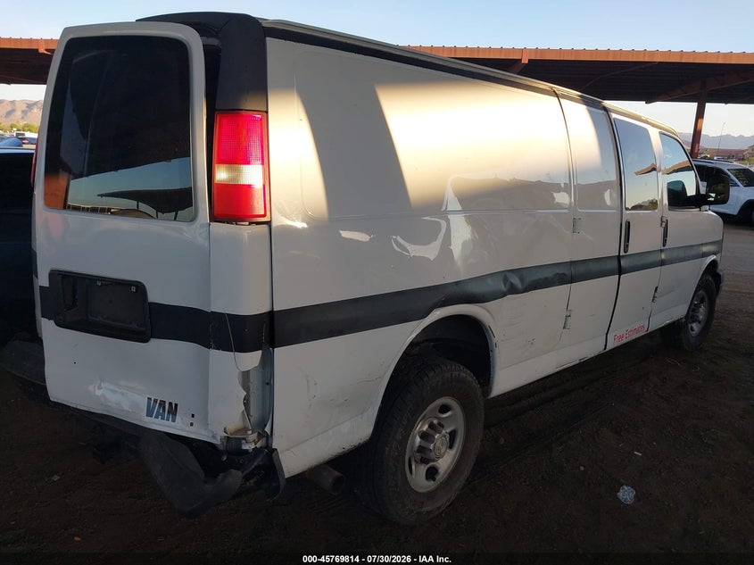 Vin: 1gcwggca5d1153797, lot: 46268563, chevrolet express 2500 work van 20134
