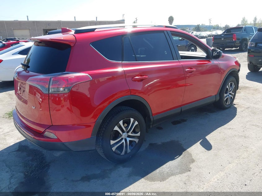 Vin: jtmzfrev5hj124320, lot: 46268640, toyota rav4 le 20174
