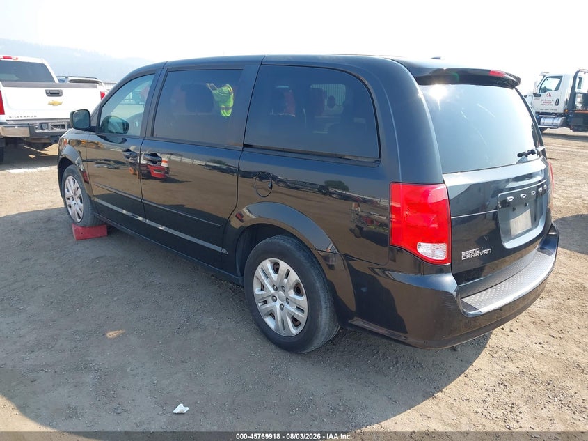 Vin: 2c4rdgbg7gr151853, lot: 46268667, dodge grand caravan se 20163