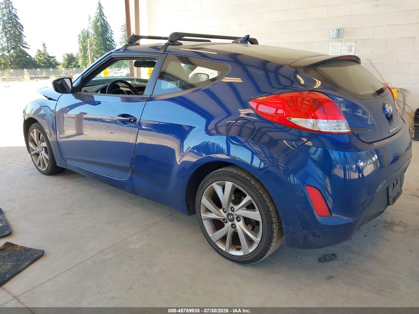 Vin: kmhtc6ad7gu277753, lot: 46268687, hyundai veloster 20163