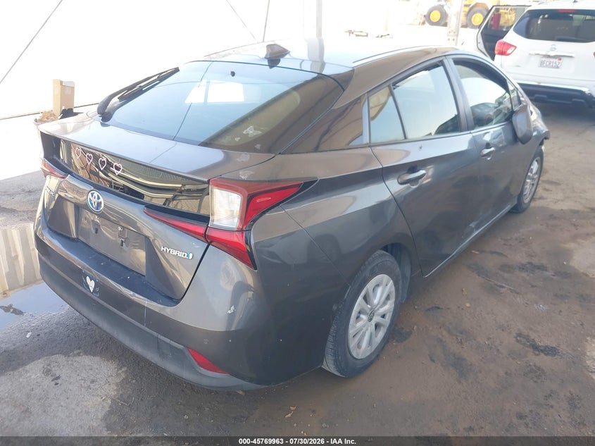 Vin: jtdkarfu9k3097088, lot: 46268712, toyota prius le 20194