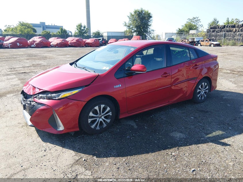 Vin: jtdkarfp0l3139532, lot: 46268725, toyota prius prime le 20202