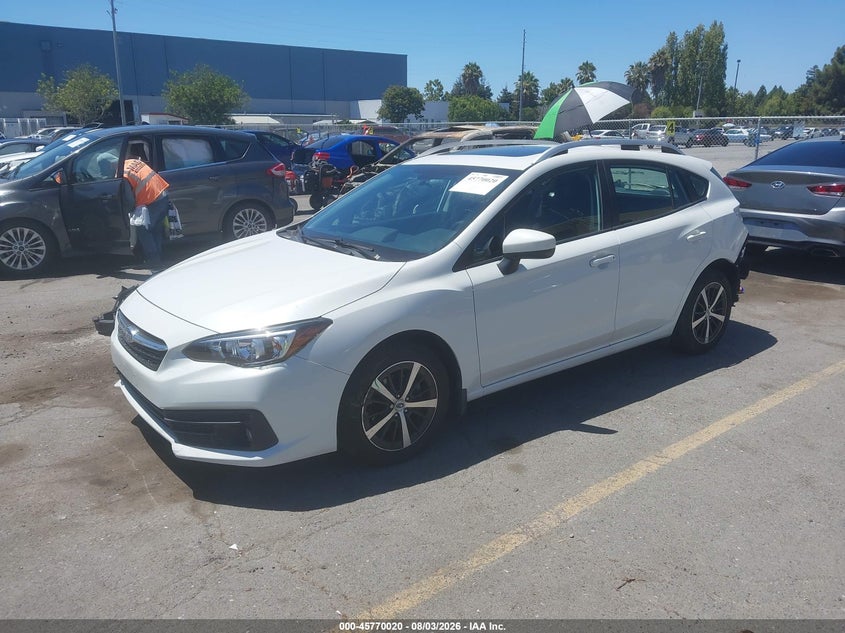 Vin: 4s3gtad60n3717062, lot: 46268769, subaru impreza premium 5-door 20222