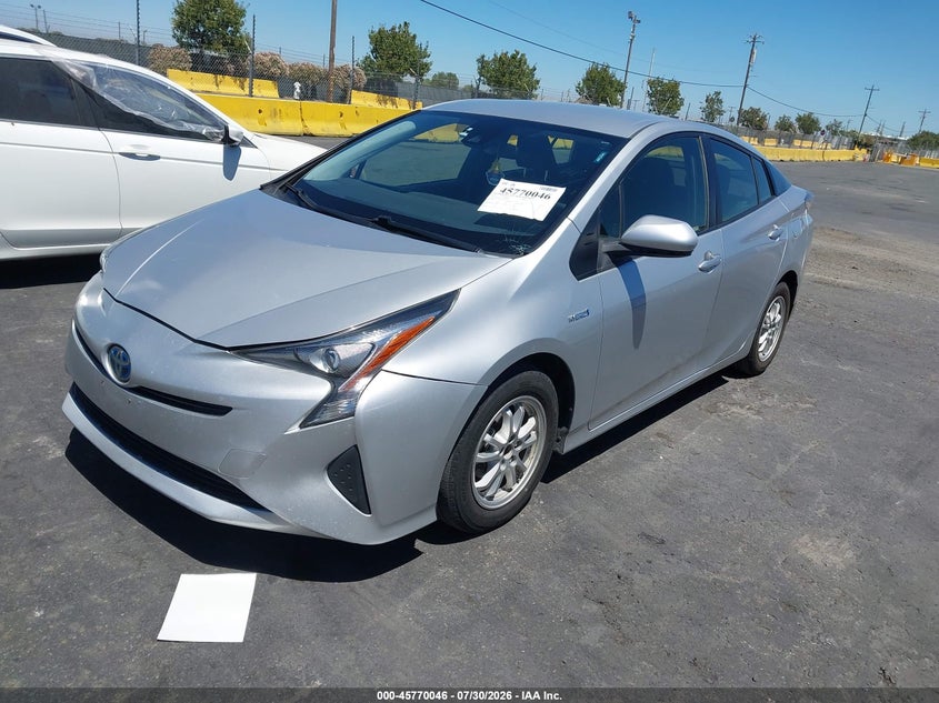Vin: jtdkbrfu7h3029636, lot: 46268795, toyota prius two 20172