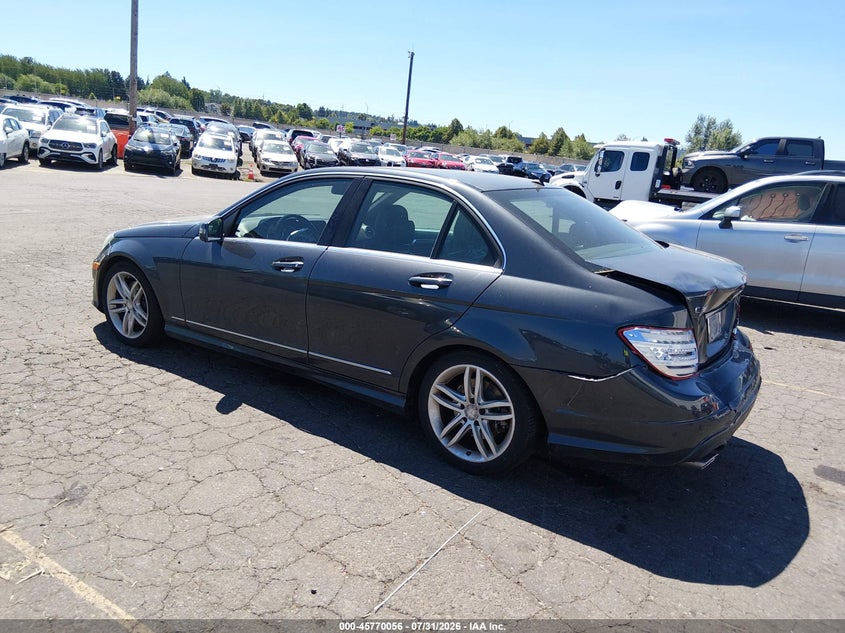 Vin: wddgf8ab2ea895638, lot: 46268805, mercedes-benz c 300 sport 4matic 20143