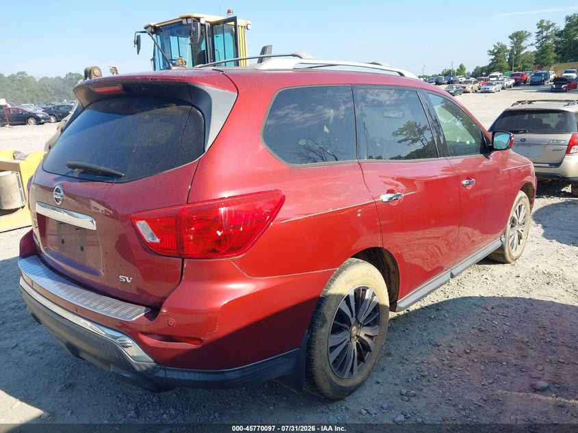 Vin: 5n1dr2mn0hc640093, lot: 46268846, nissan pathfinder sv 20174