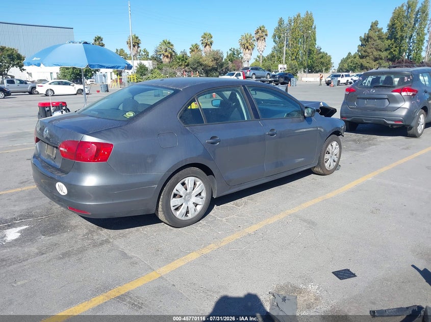 Vin: 3vw2k7aj1bm382846, lot: 46268865, volkswagen jetta 2.0l s 20114