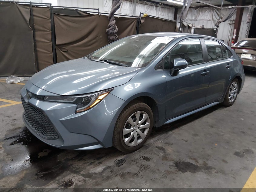 Vin: 5yfepmaexmp246133, lot: 46268927, toyota corolla le 20212